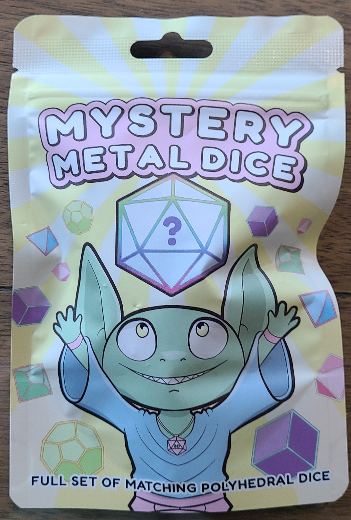 Mystery Dice Goblin - Mystery Metal Dice - Full set of Metal Polyhedral Dice