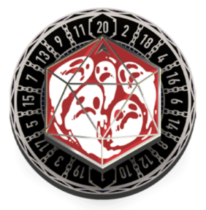 The Fablemakers x Pinamajigs - D20 Donjon Spinner Pins