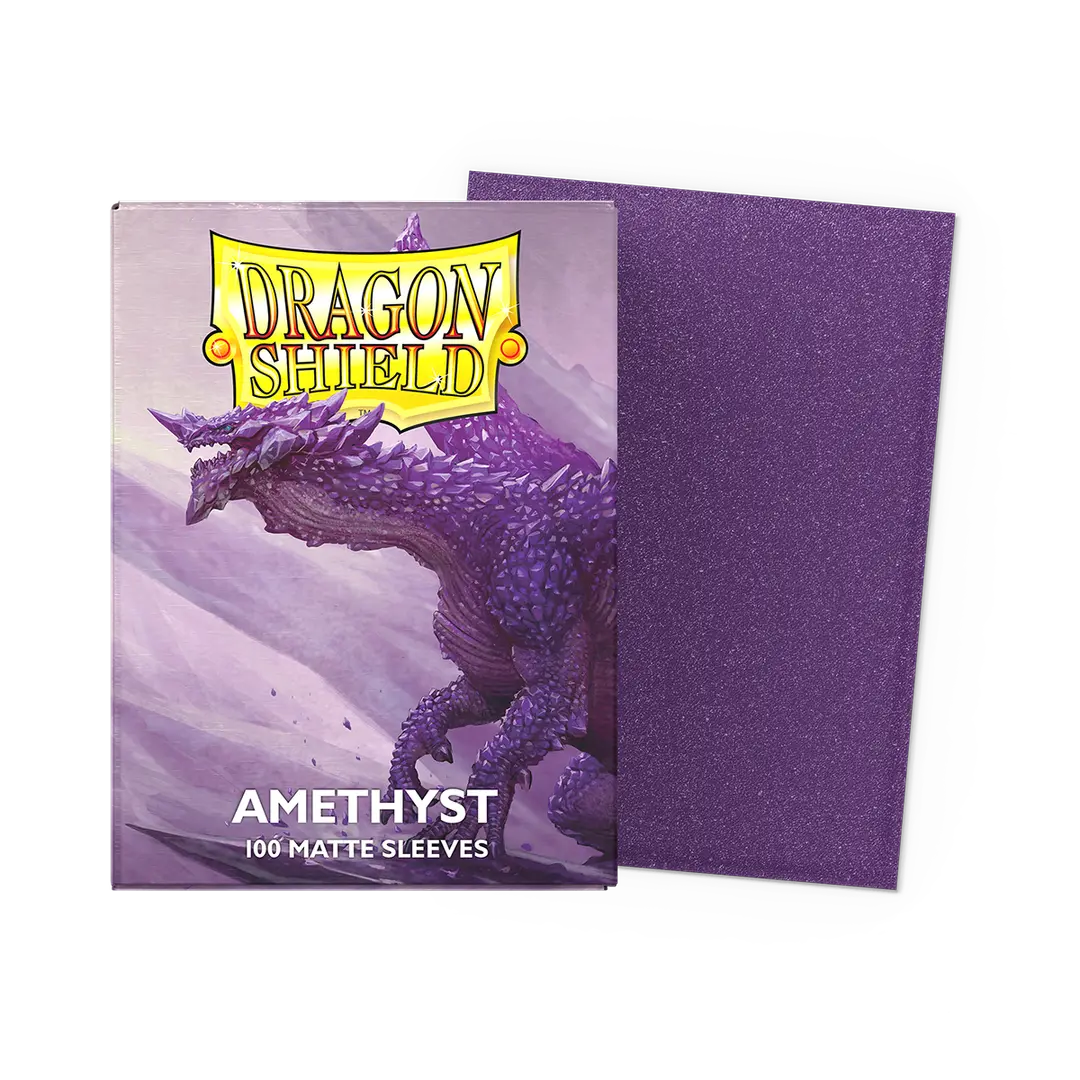 Dragon Shield - 100 Standard Size Sleeves - Amethyst Matte