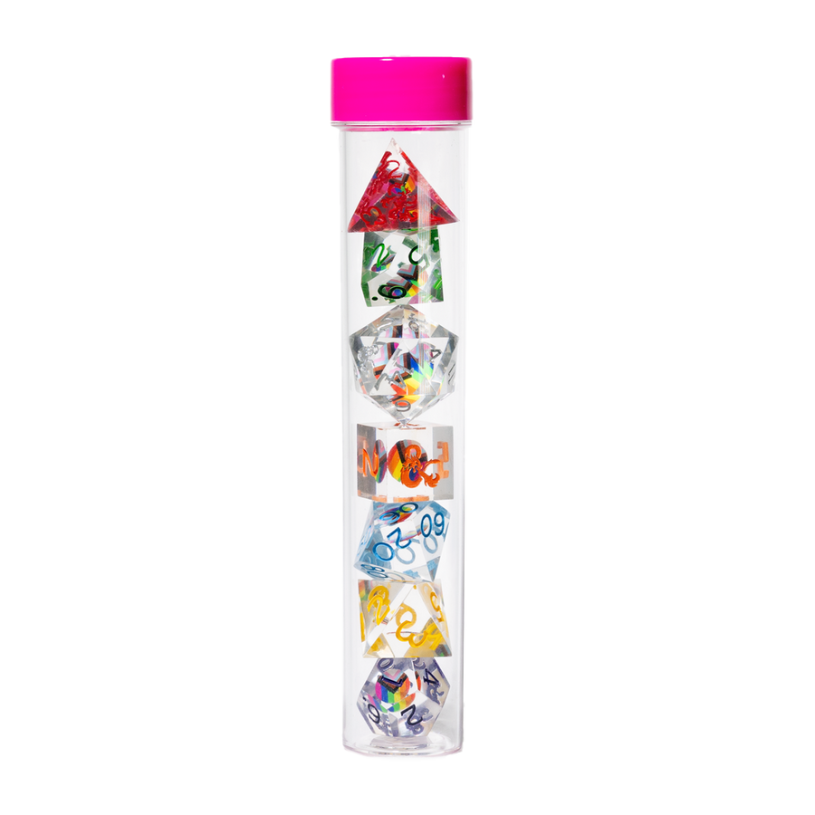 Sirius Dice - D&D Progress Pride Dice Set