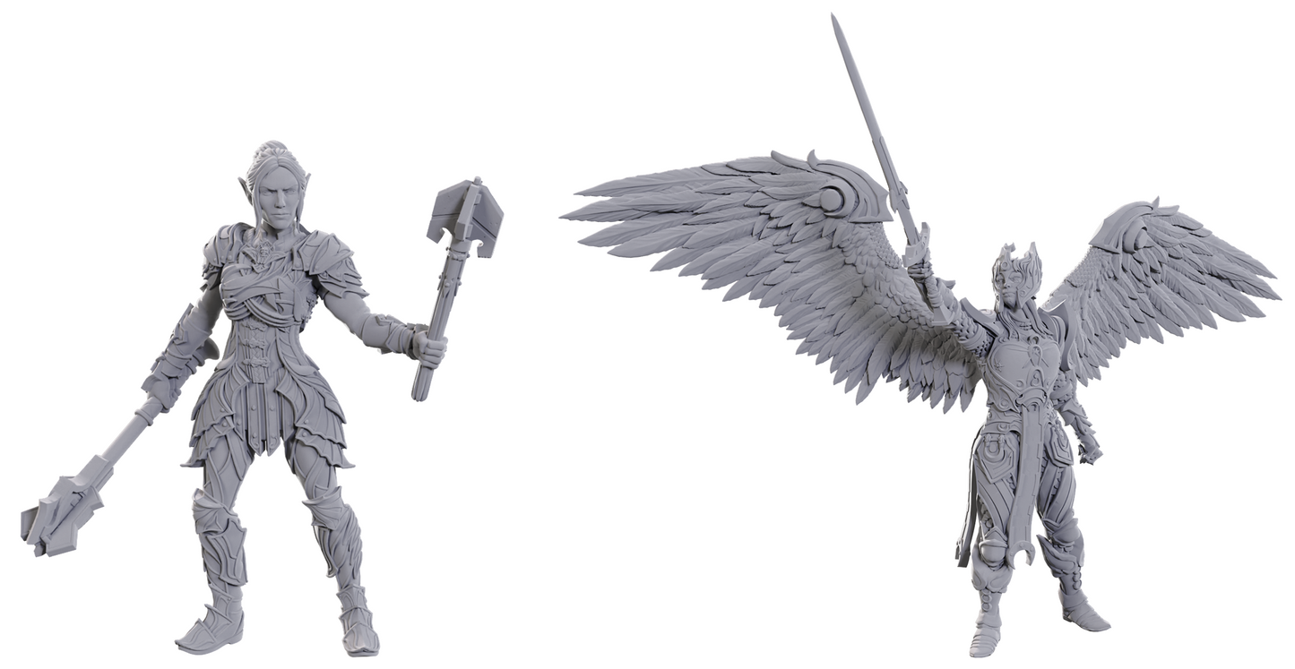 D&D Special Edition Baldur's Gate 3 - Unpainted Minis - Dame Aylin & Minthara