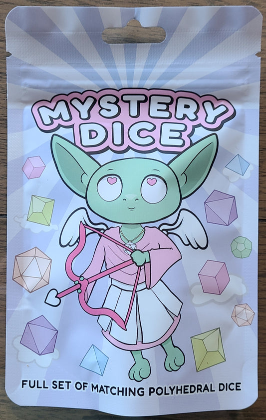 Mystery Dice Goblin - Mystery Valentines Dice - Full set of Polyhedral Dice