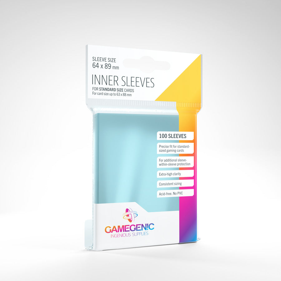 Gamegenic - Inner Sleeves - Standard Size 100 Sleeves