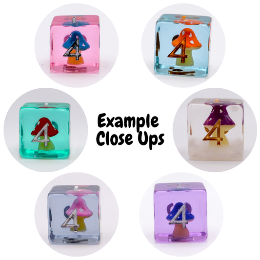 Mystery Dice Goblin - Mushroom Inclusion Dice Set of 7