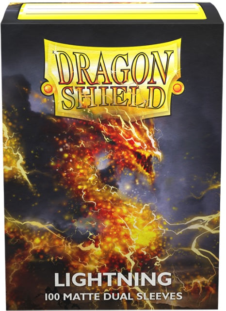 Dragon Shield - 100 Standard Sized Matte Dual Sleeves - Lightning