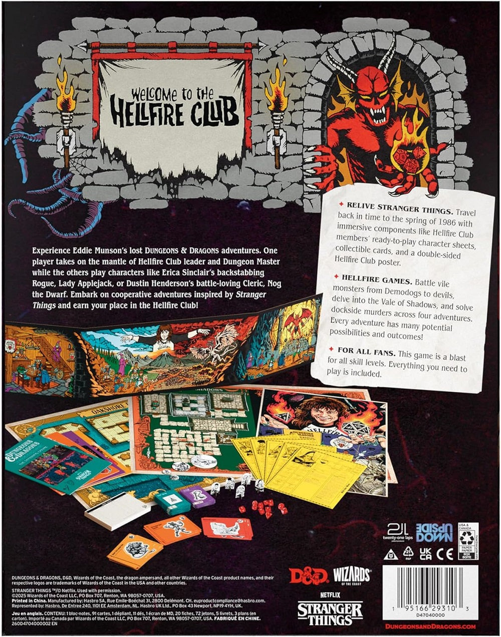 D&D - Stranger Things - Welcome to the Hellfire Club